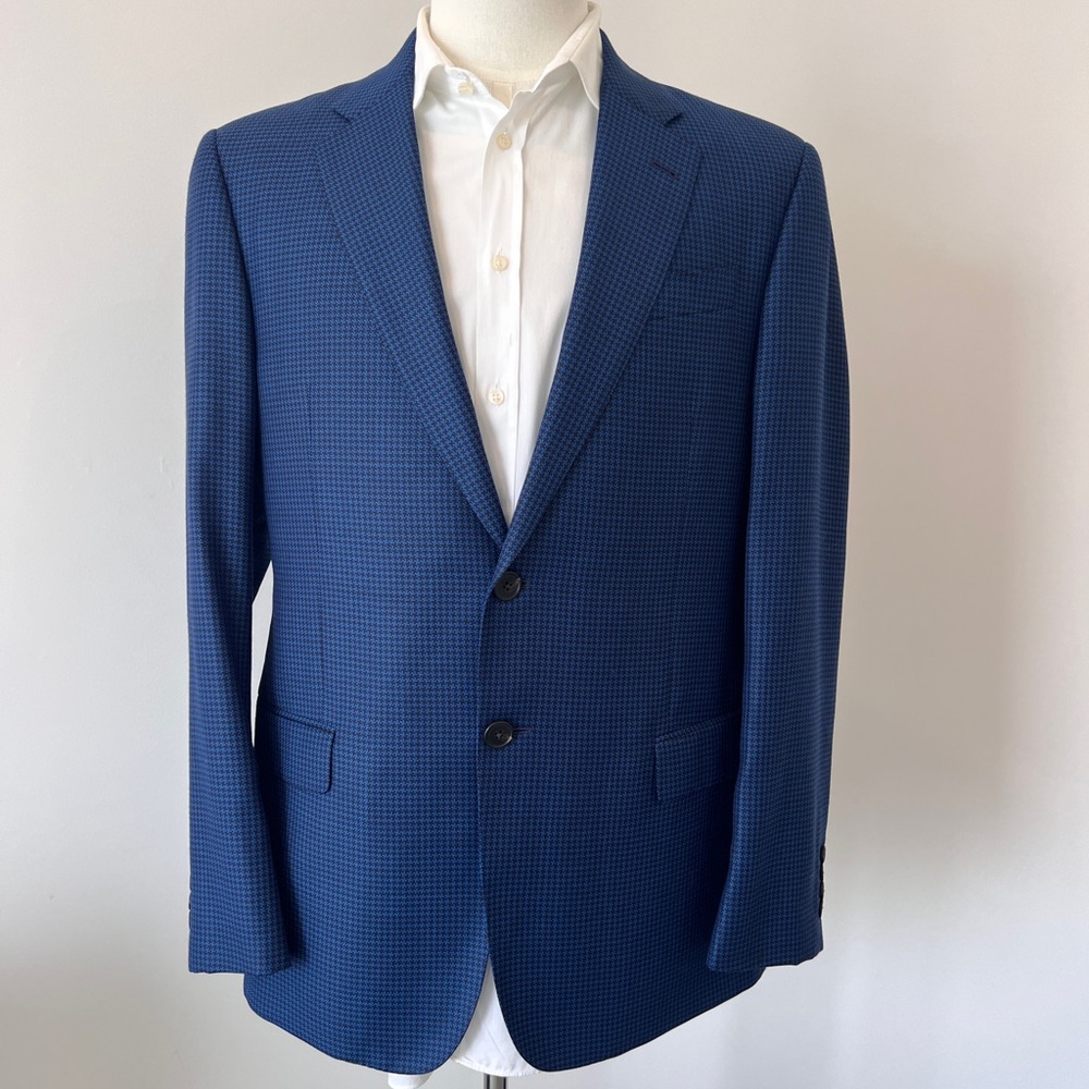 Armani Collezioni Blue Tailored Sport Coat